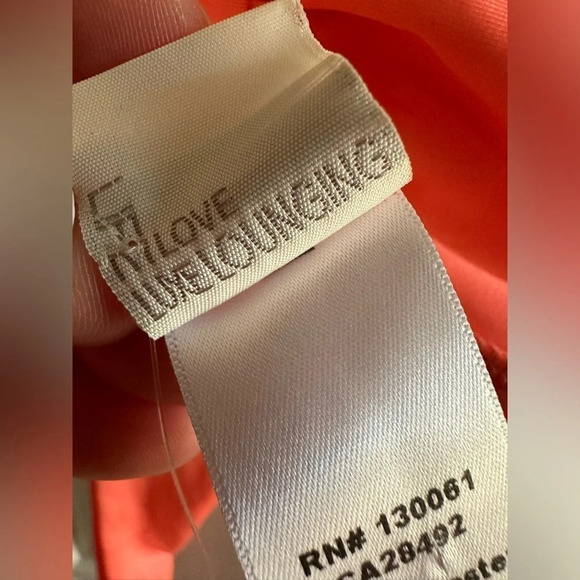 L Space l*space ELECTRIC CORAL Dolly Knotted Fringe Bateau Bikini Top Neon Sexy - Picture 9 of 9